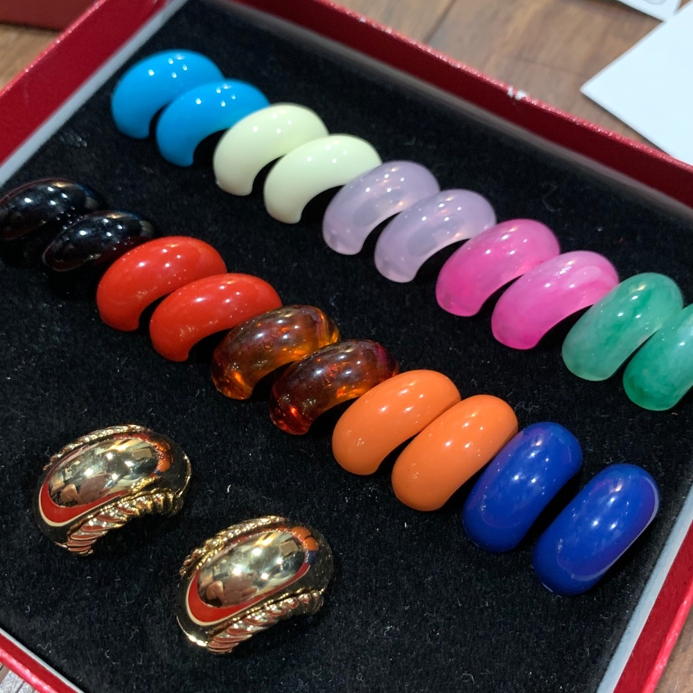 KJL vintage earrings